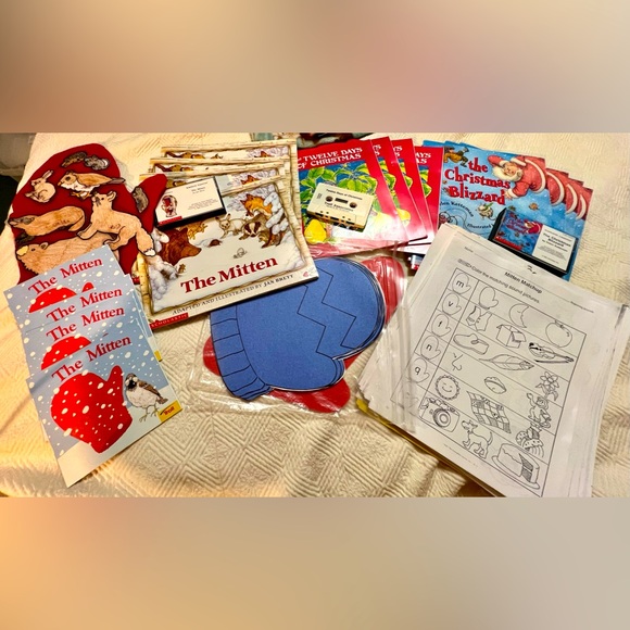 Teacher Collection Learning Listening Center Winter Christmas Theme Books Tapes - Picture 1 of 10
